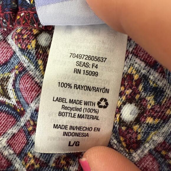 Laura Scott Women Midi Floral Skirt Large A-Line Preppy Office Business Classic - Picture 4 of 5